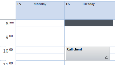 Outlook Task was moved in Outlook Calendar