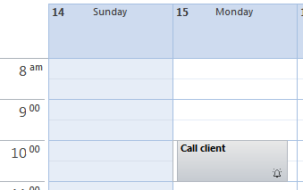 Outlook Task is displayed in your Outlook Calendar